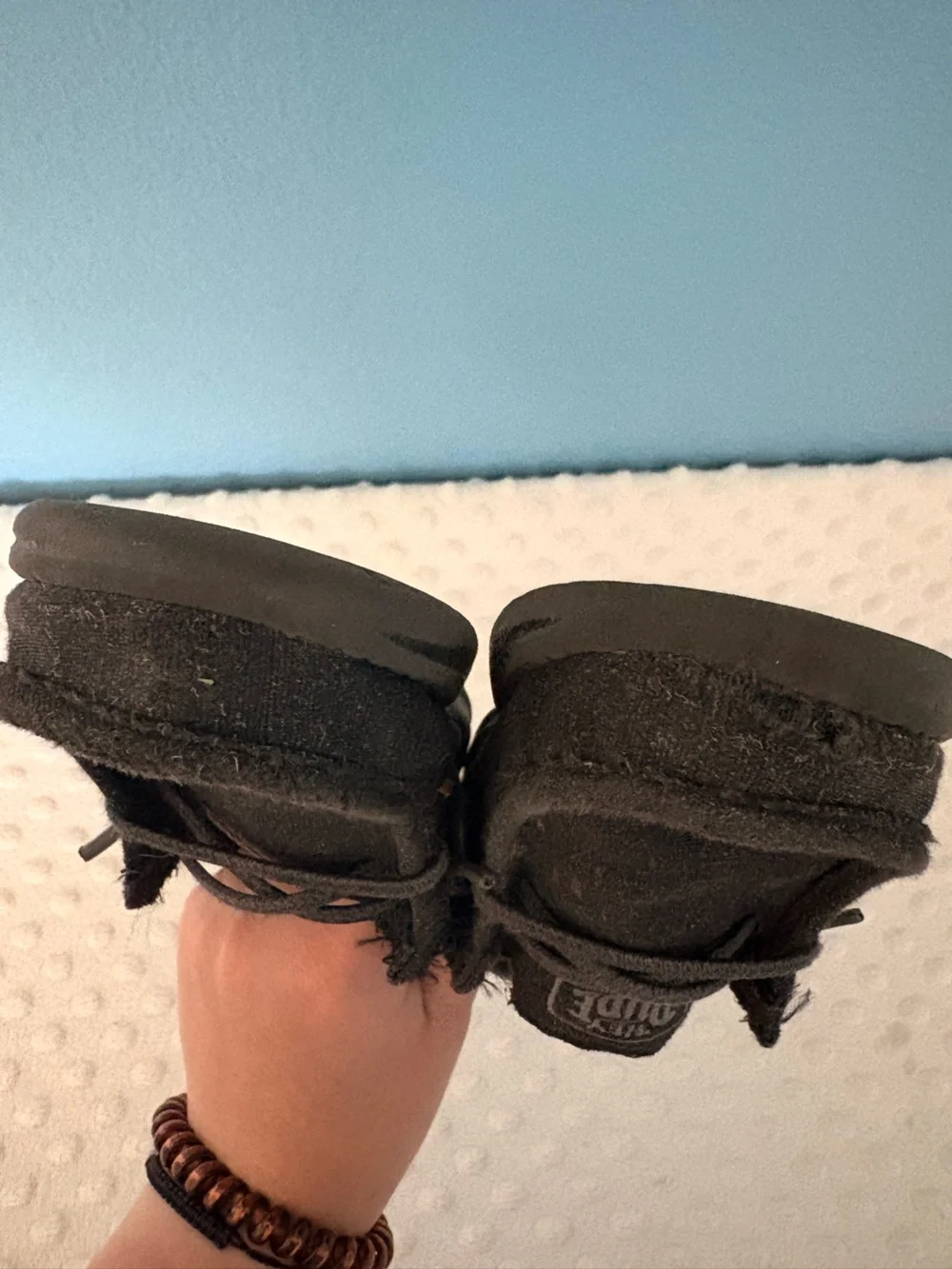 Hey Dude Black Canvas Slip-On Moccasins